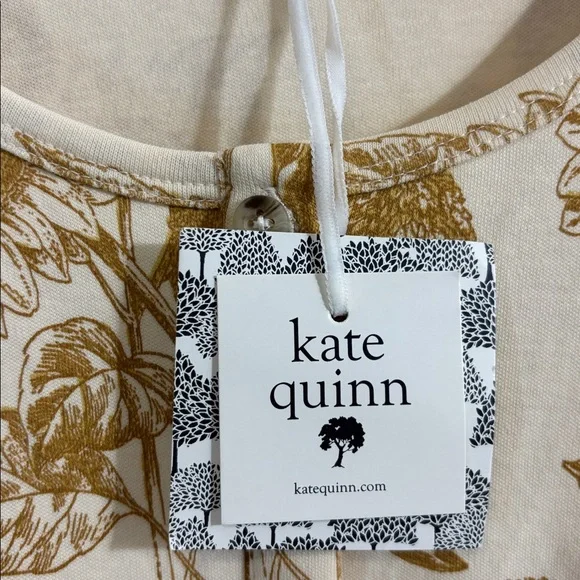 Kate Quinn | Sunflower Lounge Dress | Organic Cotton Interlock | NWT | Size s - Picture 5 of 7